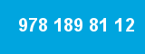 978 189 81 12 978 189 81 12